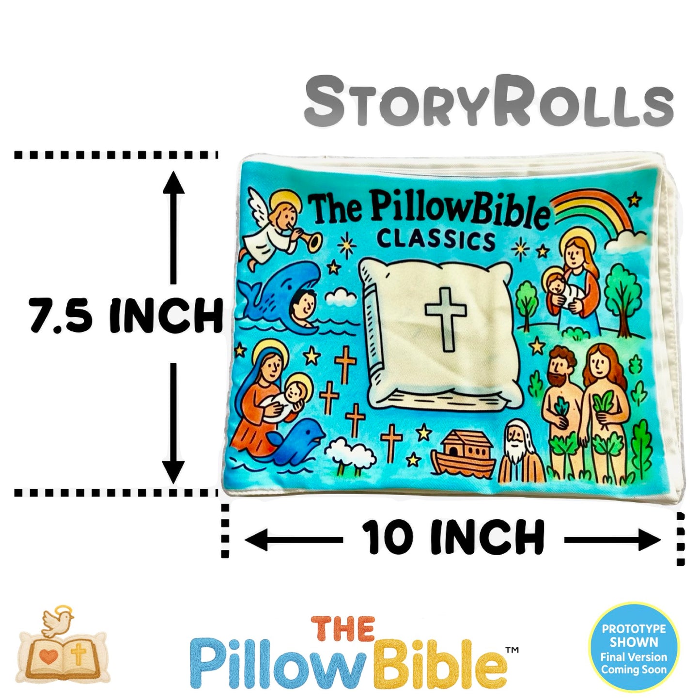 The PillowBible™ Pre-Order – Includes 2 Bible StoryRolls™!