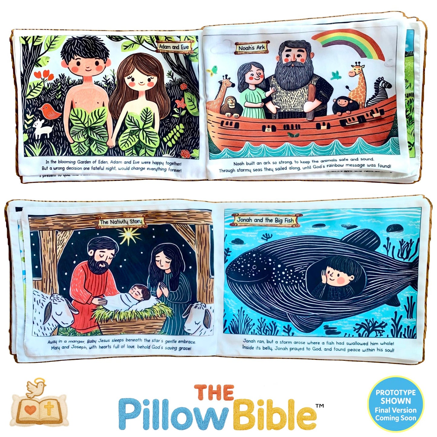 The PillowBible™ Pre-Order – Includes 2 Bible StoryRolls™!