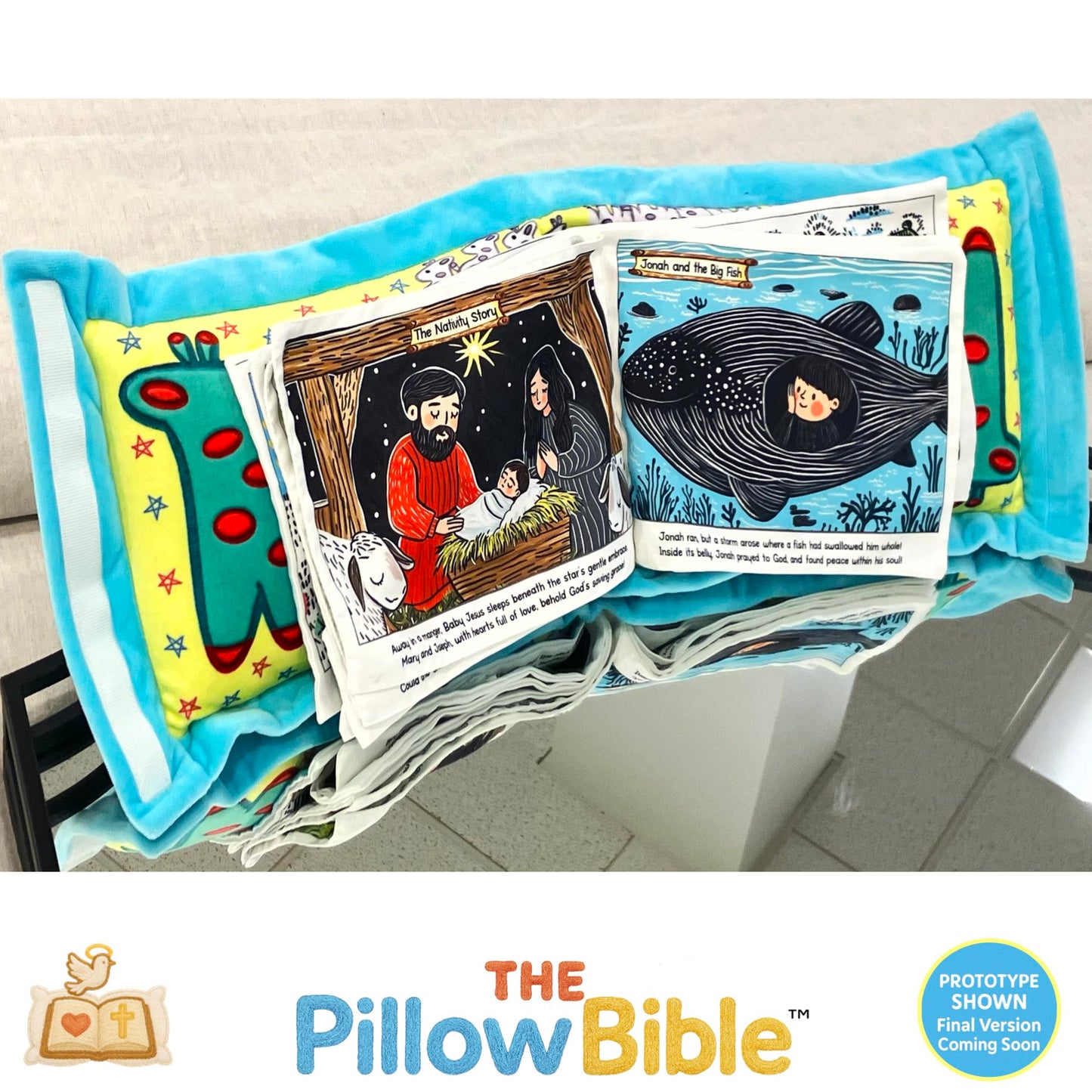 The PillowBible™ Pre-Order – Includes 2 Bible StoryRolls™!