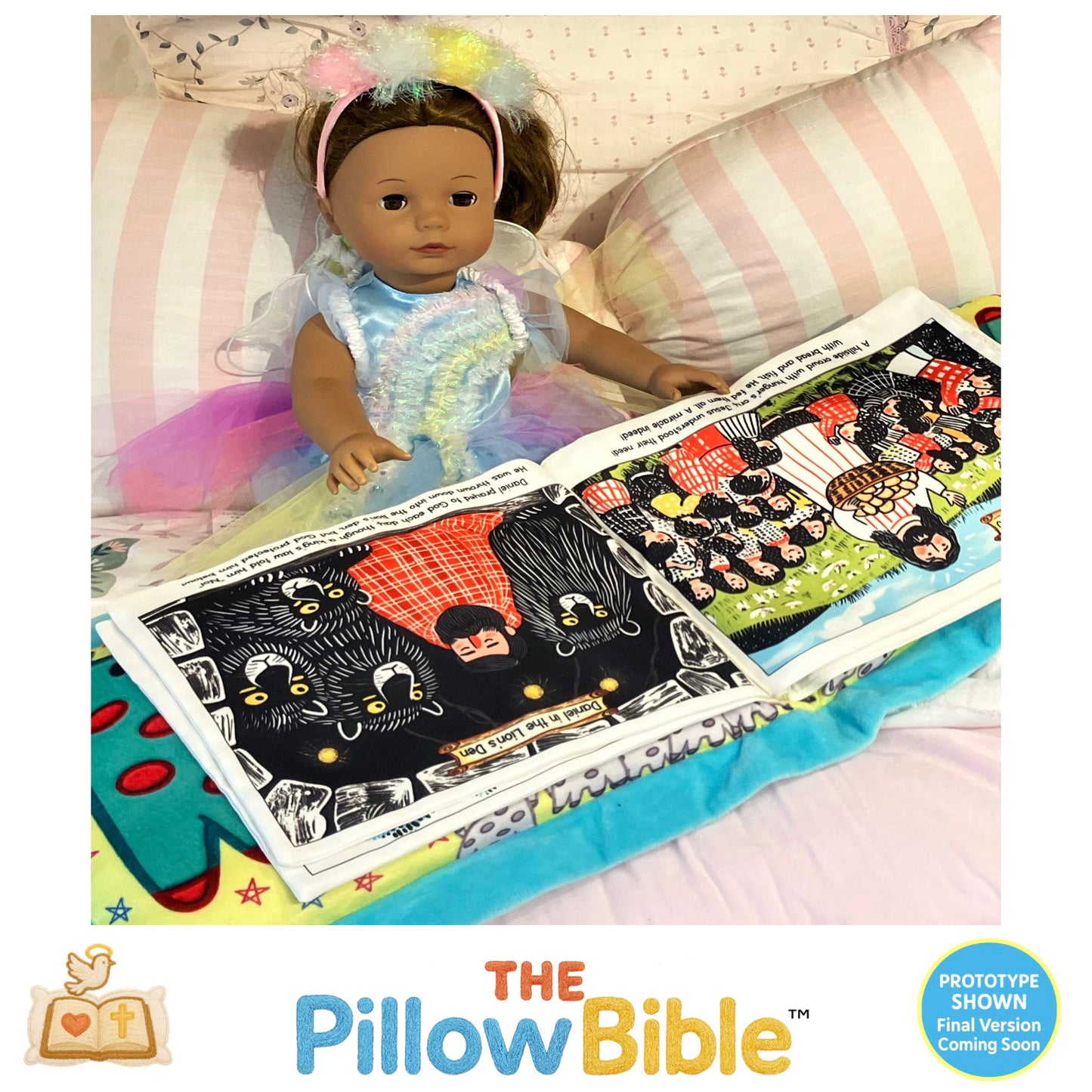 The PillowBible™ Pre-Order – Includes 2 Bible StoryRolls™!