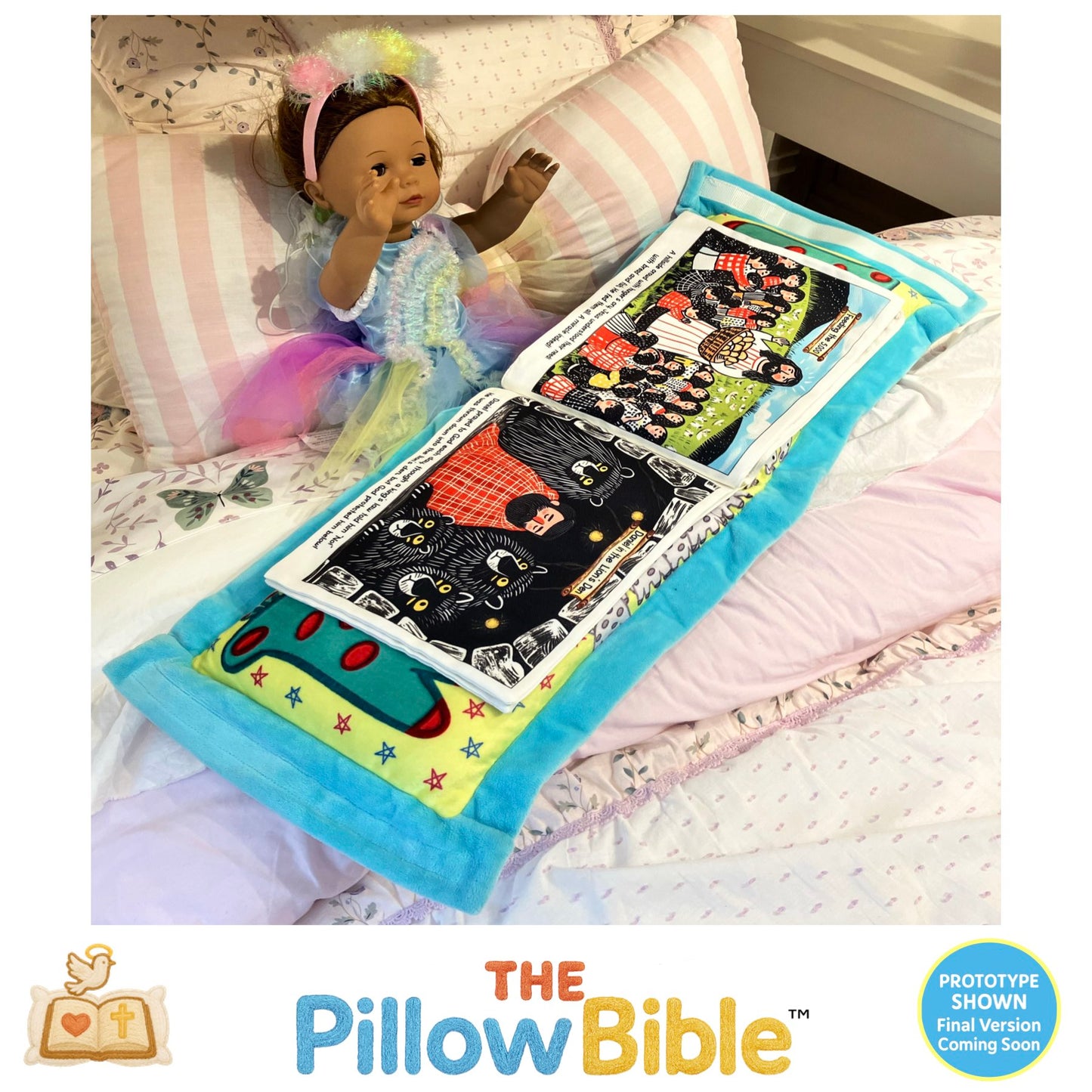 The PillowBible™ Pre-Order – Includes 2 Bible StoryRolls™!