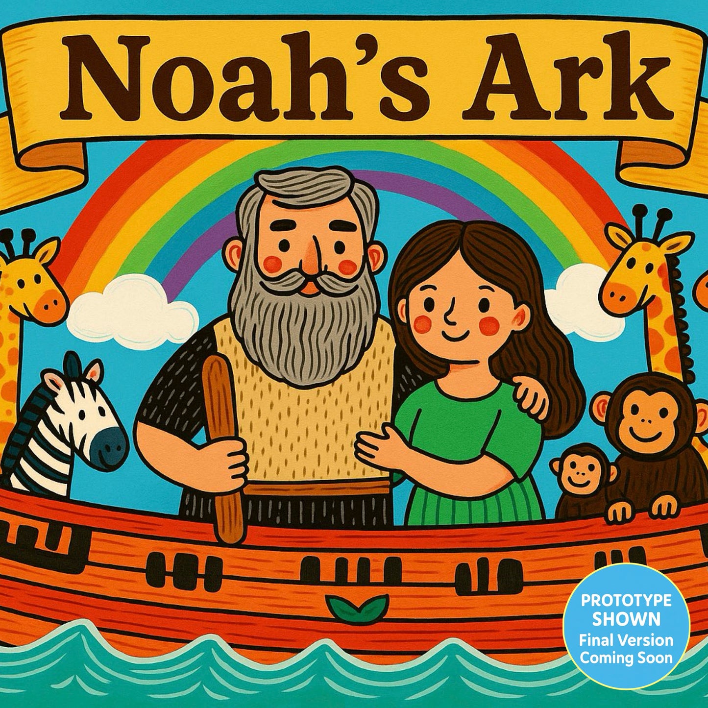 'Noah’s Ark' StoryRoll™ *Pre-Order* for The PillowBible™