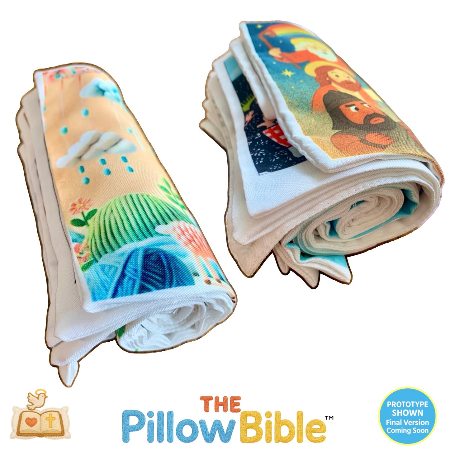 The PillowBible™ Pre-Order – Includes 2 Bible StoryRolls™!